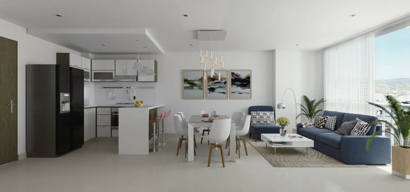 Render del portafolio de G-ARQ.
